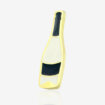 Przypinki emaliowane metalowe w złotym wykończeniu butelka wina Prosecco od producenta pinów od Pinswear