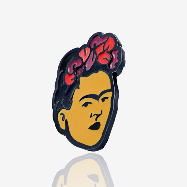 Pins ręcznie malowana Frida Kahlo meksykańska malarka twórcza z jedną brwią od producenta Pinswear